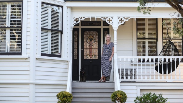 mary-ellis-pegler-outside-her-devonport-home-in-auckland
