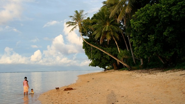 The island of Kosrae in Micronesia