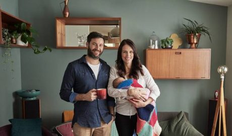 Prime Minister Jacinda Ardern and partner Clarke Gayford