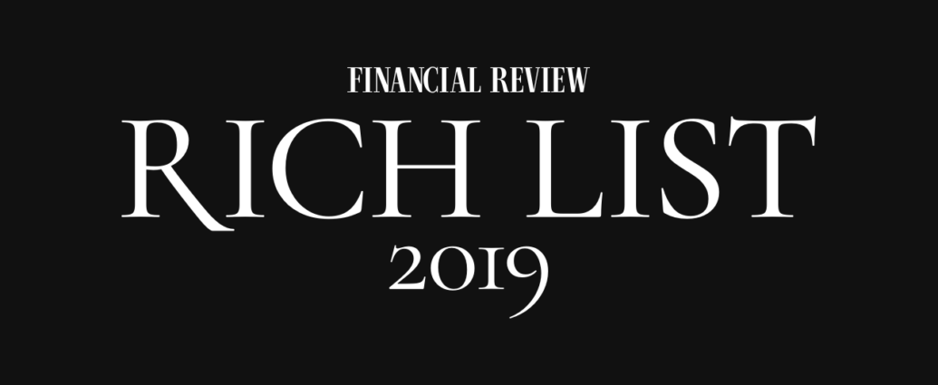 AFR Rich List 2019