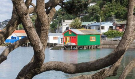 Evans Bay boat shed