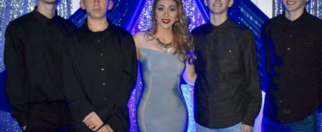 Ana Reynoso with her sons, Mark Anthony and Michael Angelo Urista