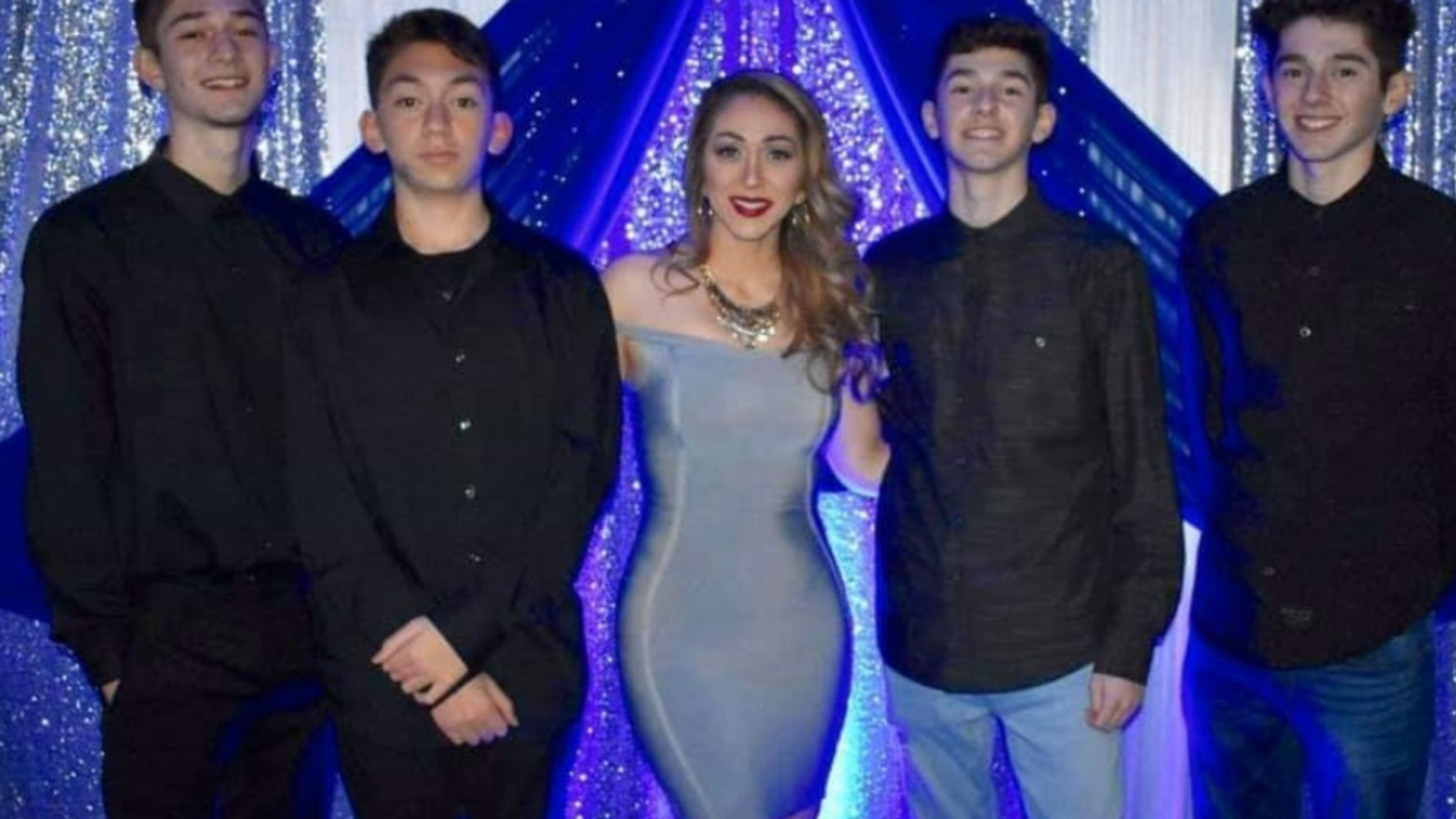Ana Reynoso with her sons, Mark Anthony and Michael Angelo Urista