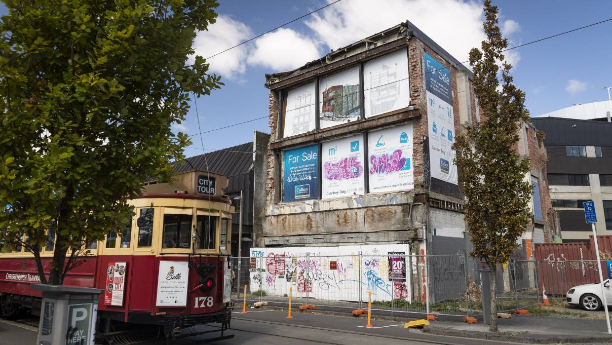 derelict building