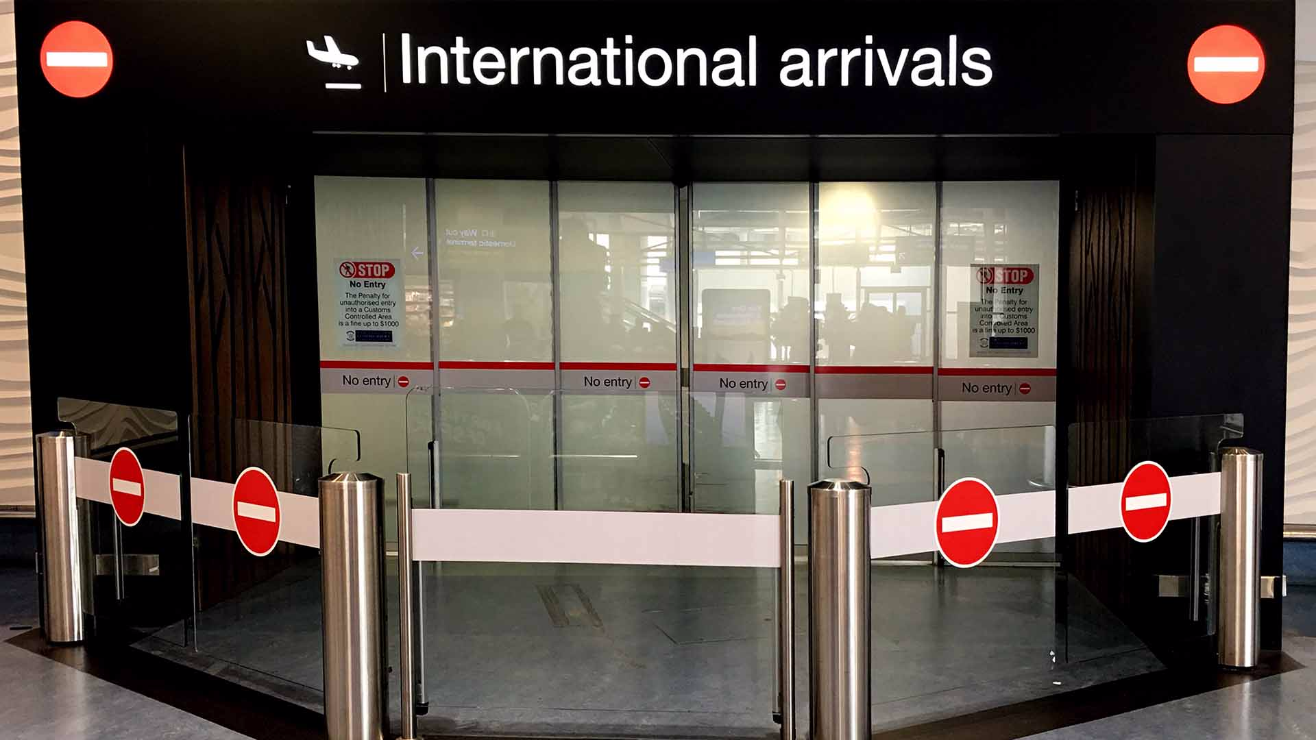 International arrivals
