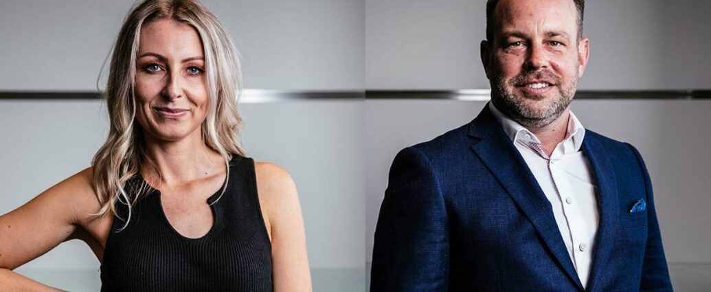 Andrew Harley and Bec Whitley
