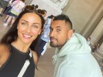 Kyrgios and partner Costeen Hatzi