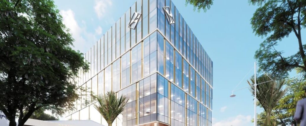 timber office building