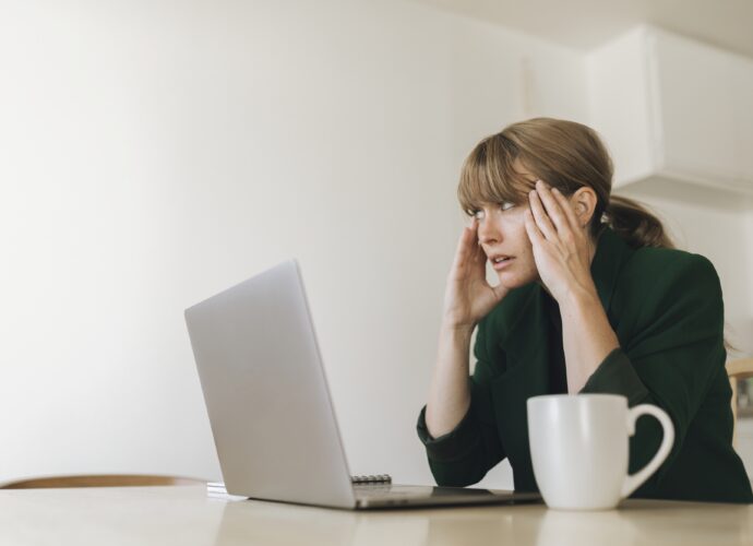 Stressed woman