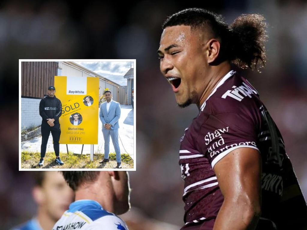 NRL star Haumole Olakau'atu surprises parents with their first home.