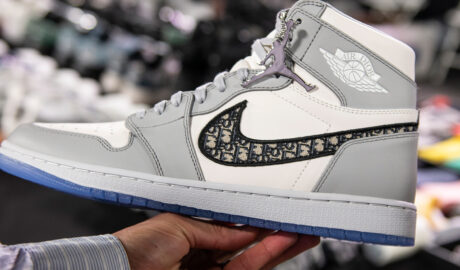 The Dior x Air Jordan 1 sneakers