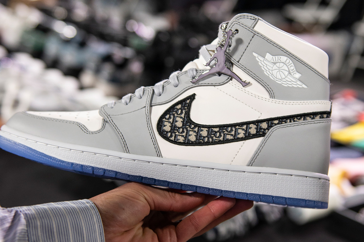 The Dior x Air Jordan 1 sneakers