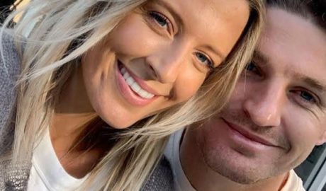 Beauden Barrett and his wife Hannah Laity