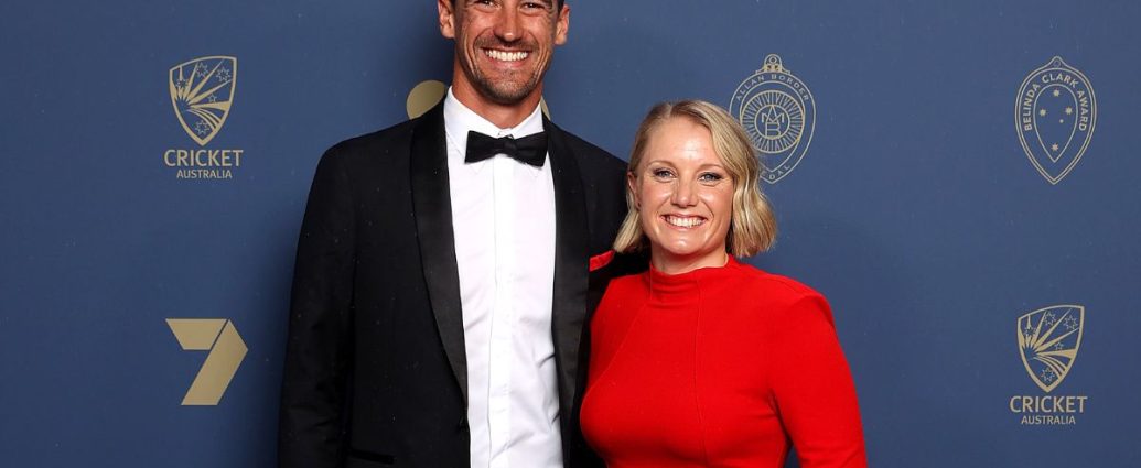 Alyssa Healy and Mitchell Starc