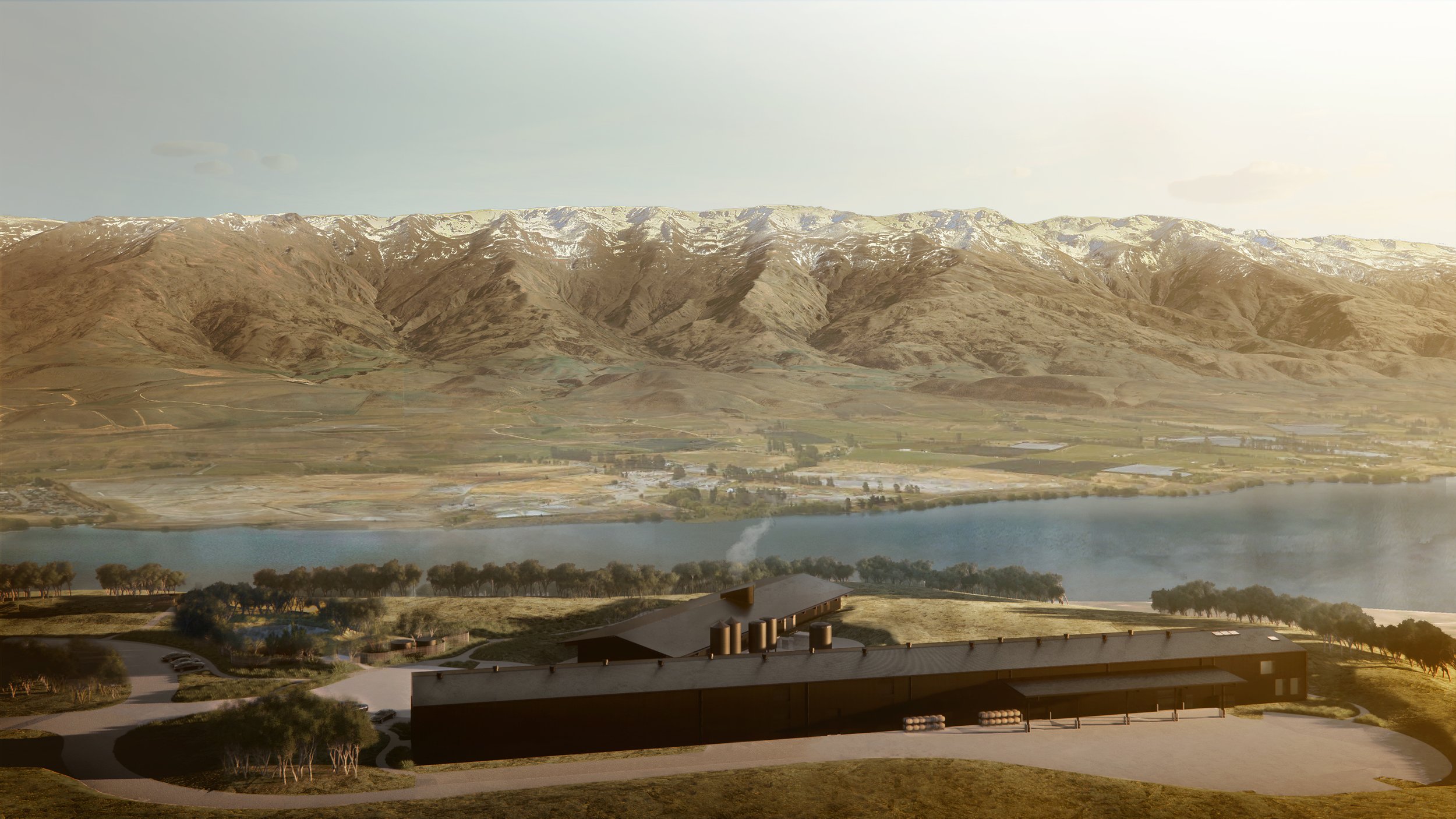 Whiskey distillery