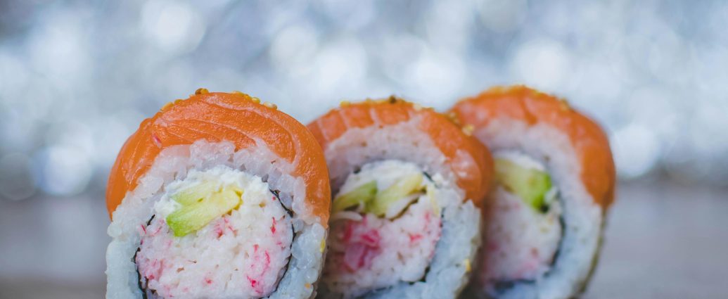 Photo by Valeria Boltneva: https://www.pexels.com/photo/close-up-photo-of-three-sushi-1148086/