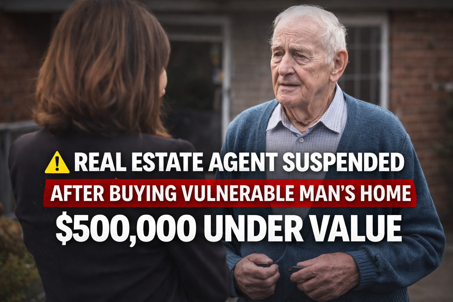 real estate agent suspended