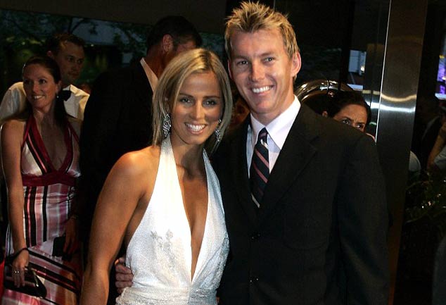 Brett Lee and wife Lana Anderson