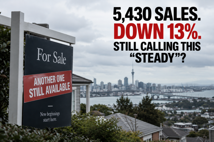 5,430 SALES. DOWN 13%. STILL CALLING THIS “STEADY”?