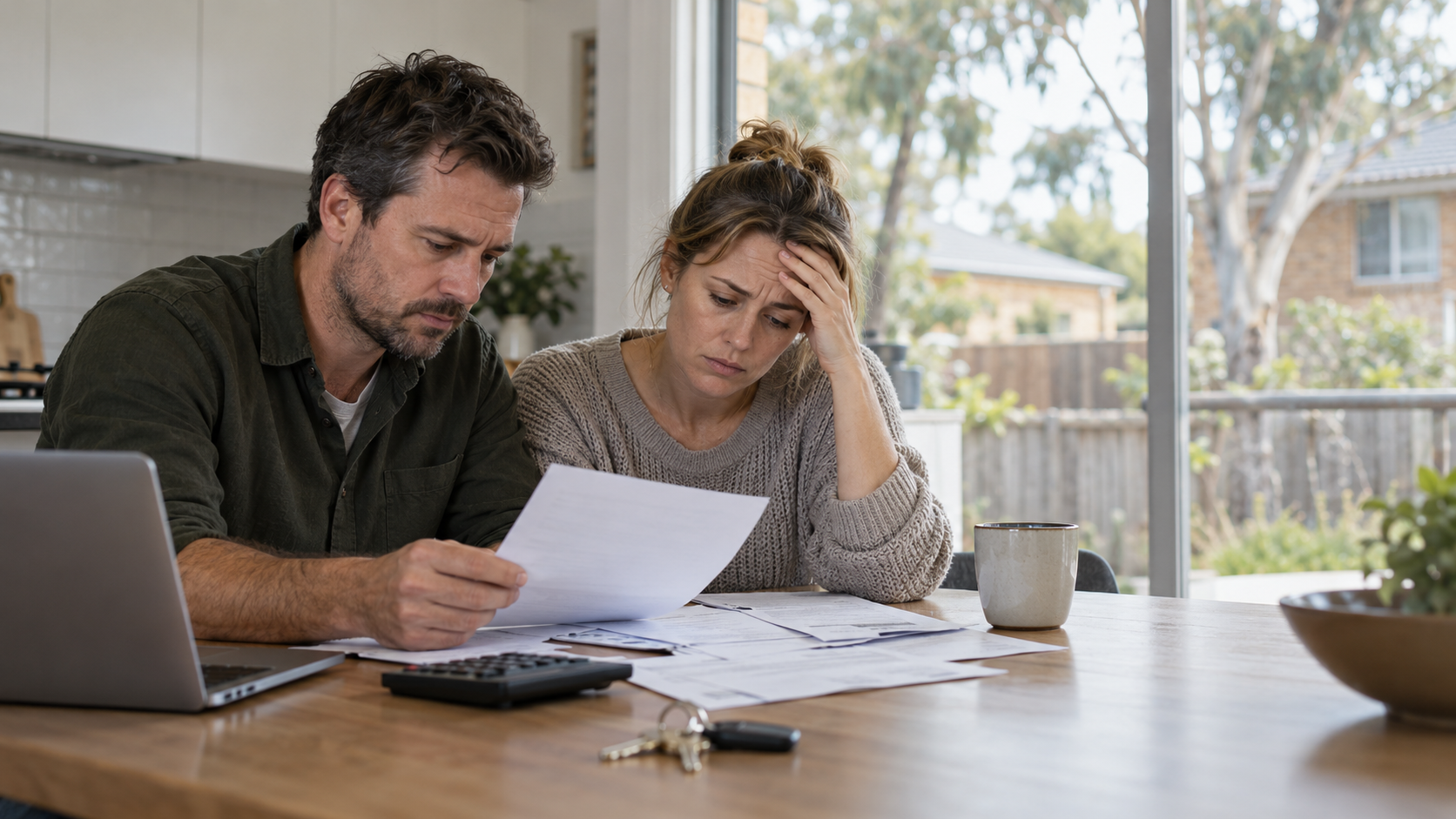 Mortgage stress at the kitchen table