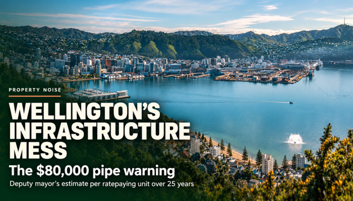 Wellington deputy mayor Ben McNulty discussing water infrastructure costs.