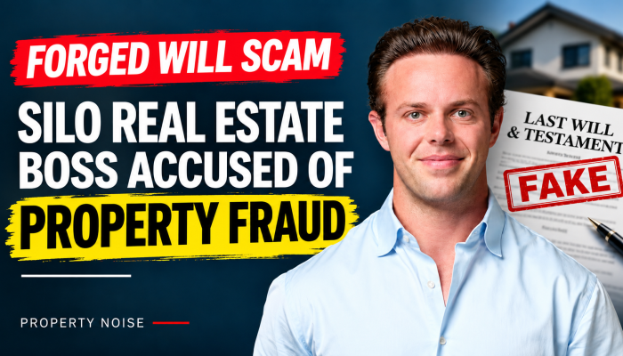 Connor Armstrong, founder of Silo Real Estate, featured in PropertyNoise coverage of the Auckland landlord forged will scam.