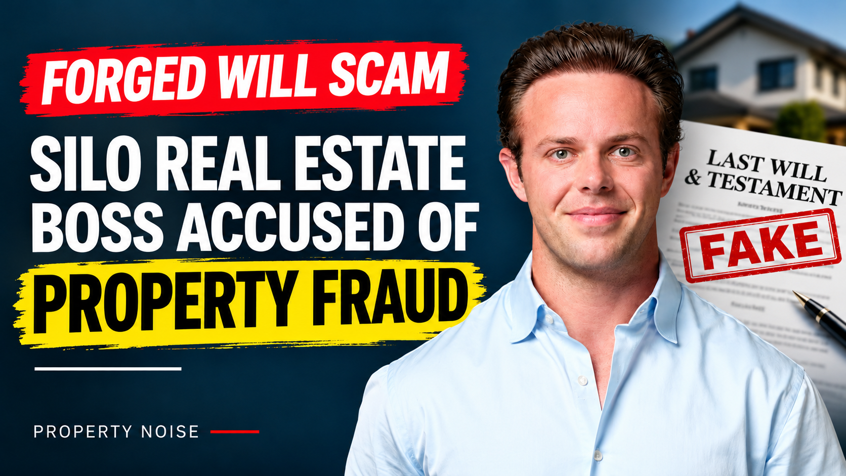 Connor Armstrong, founder of Silo Real Estate, featured in PropertyNoise coverage of the Auckland landlord forged will scam.